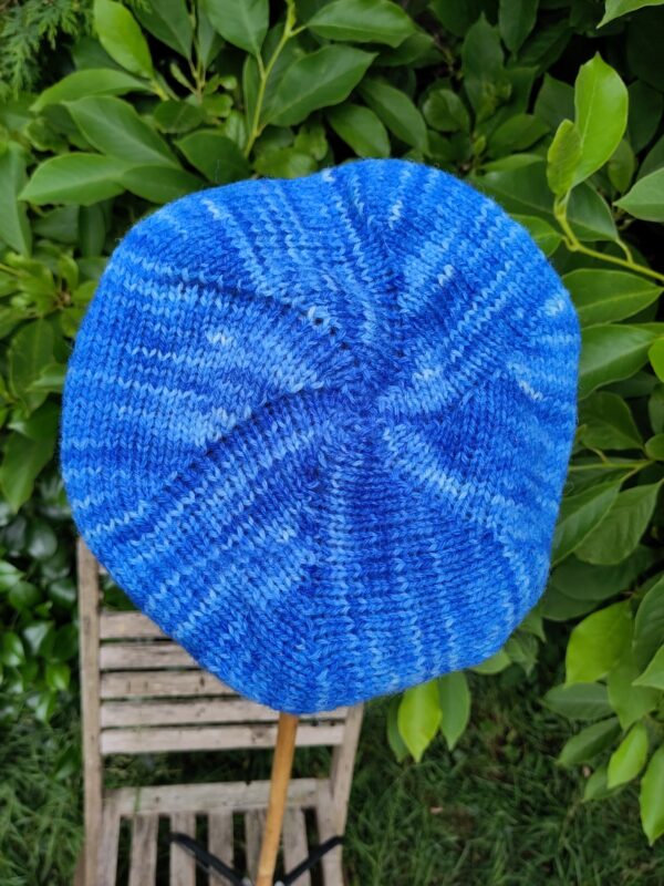 Handmade beret, hand dyed and using ethical wool