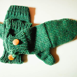 Recycled wool mittens