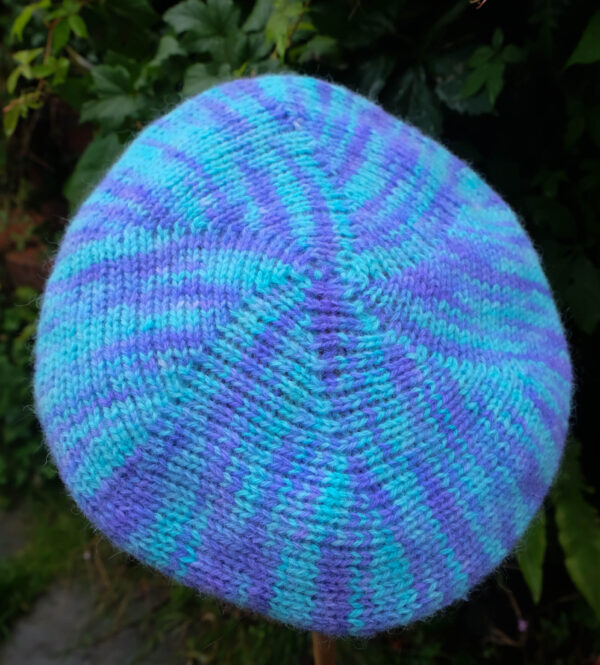 Handmade beret, hand dyed and using ethical wool