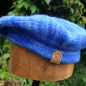 Handmade beret, hand dyed and using ethical wool