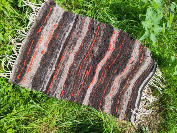 Handspun, handwoven rug
